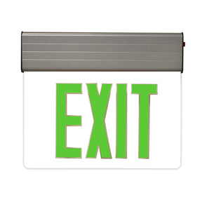 MaxLite Edgelit Exit Sign with Battery Backup