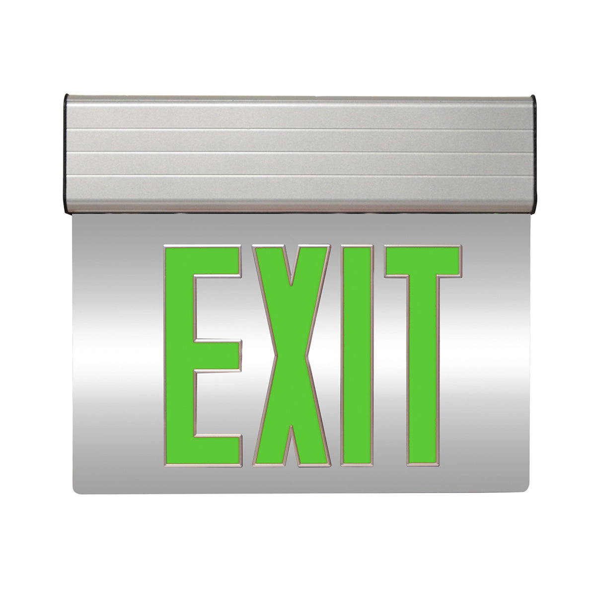 MaxLite Edgelit Exit Sign with Battery Backup