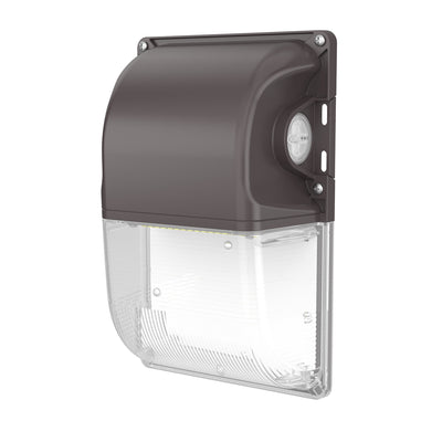 Mini LED Wallpack w/ Built in photocell - Color and Wattage Selectable