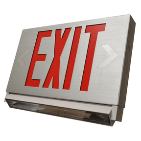 MaxLite Thin Aluminum Exit Sign & Emergency Light Combo